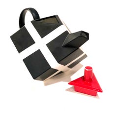 Seltener Teekessel im postmodernen Memphis-Design von Rolf Sinnemark für Rorstrand