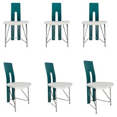 Chaises de salle à manger The Moderns en bouclé, années 1980
