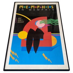Post-Modern Memphis Milano Framed Poster, 1985