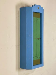 Post Modern Memphis “Ouzo” Wall Cabinet by Artist Michael Hurwitz 1984