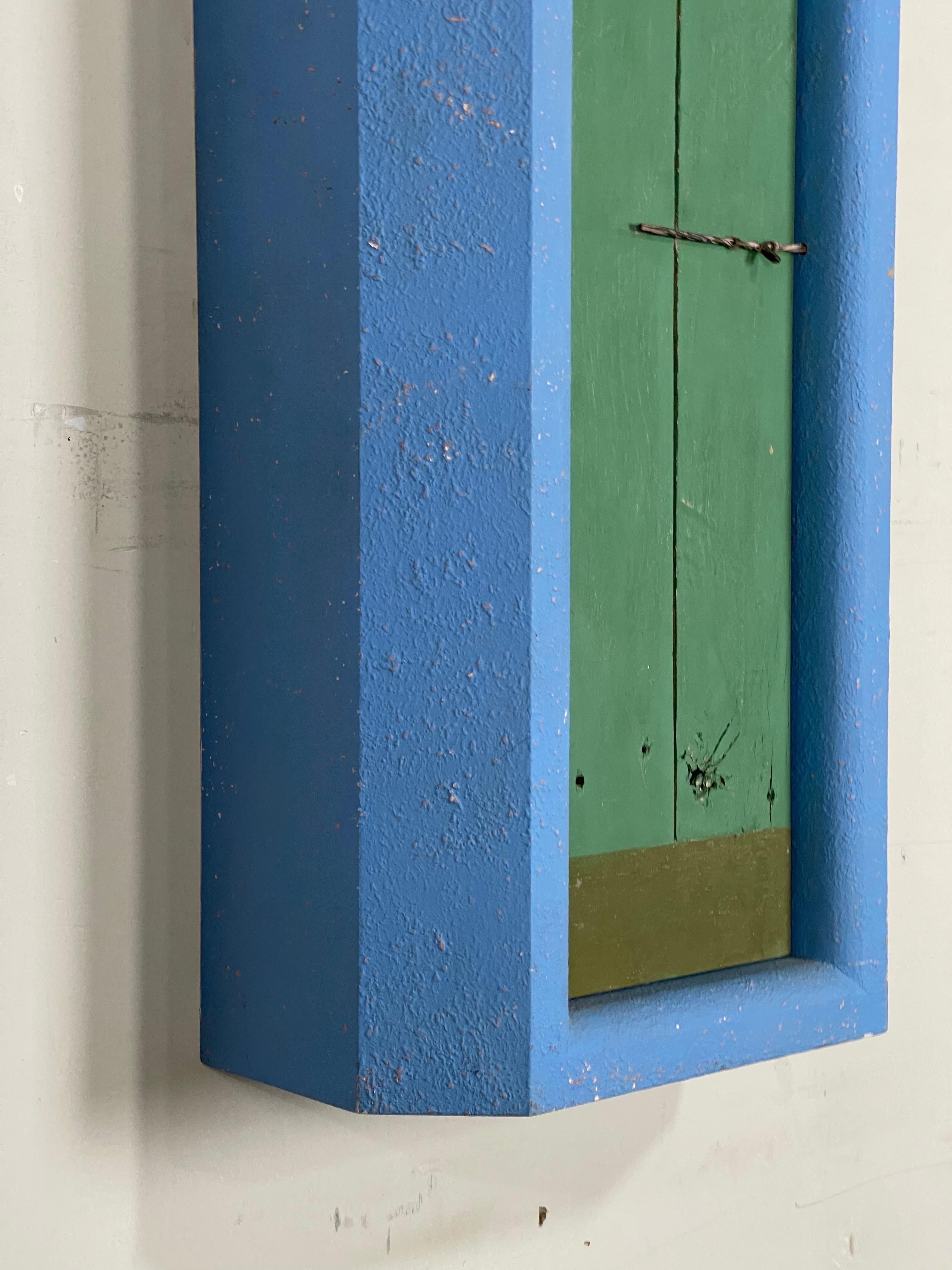 Post Modern Memphis “Ouzo” Wall Cabinet by Artist Michael Hurwitz 1984 For Sale 1