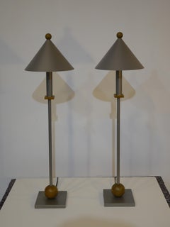 Post Modern Memphis Sonneman Table Lamps for Kovacs