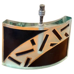 Post-Modern Memphis Style Art Glass Perfume Bottle with Stopper by Joan Irving