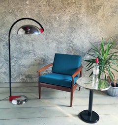 Post-Modern Memphis Style Chrome Reggiani Floor Lamp, Italy 1980