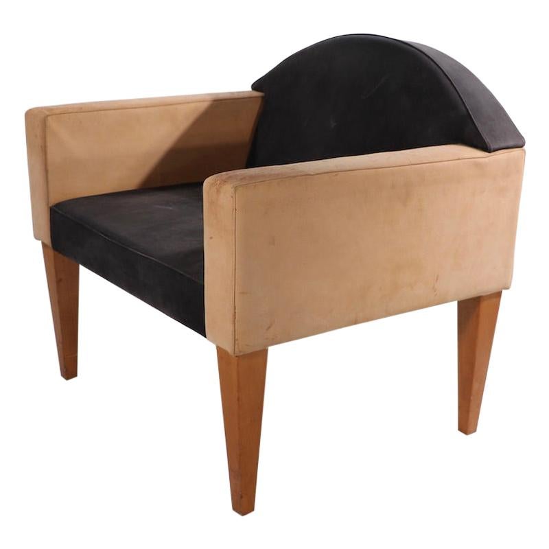 Post Modern Memphis Style Club Lounge Chair by Bernhardt