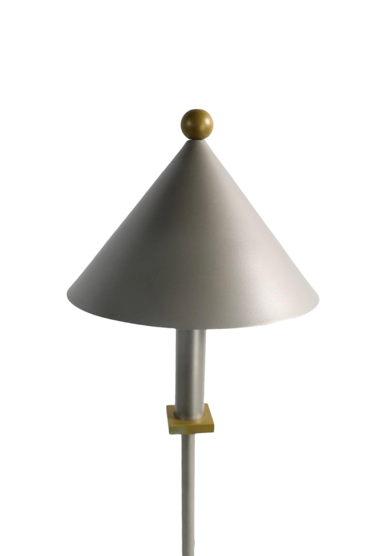 Post Modern Memphis Style Table Lamp by George Kovacs for Sonneman ca. 1990 For Sale 3