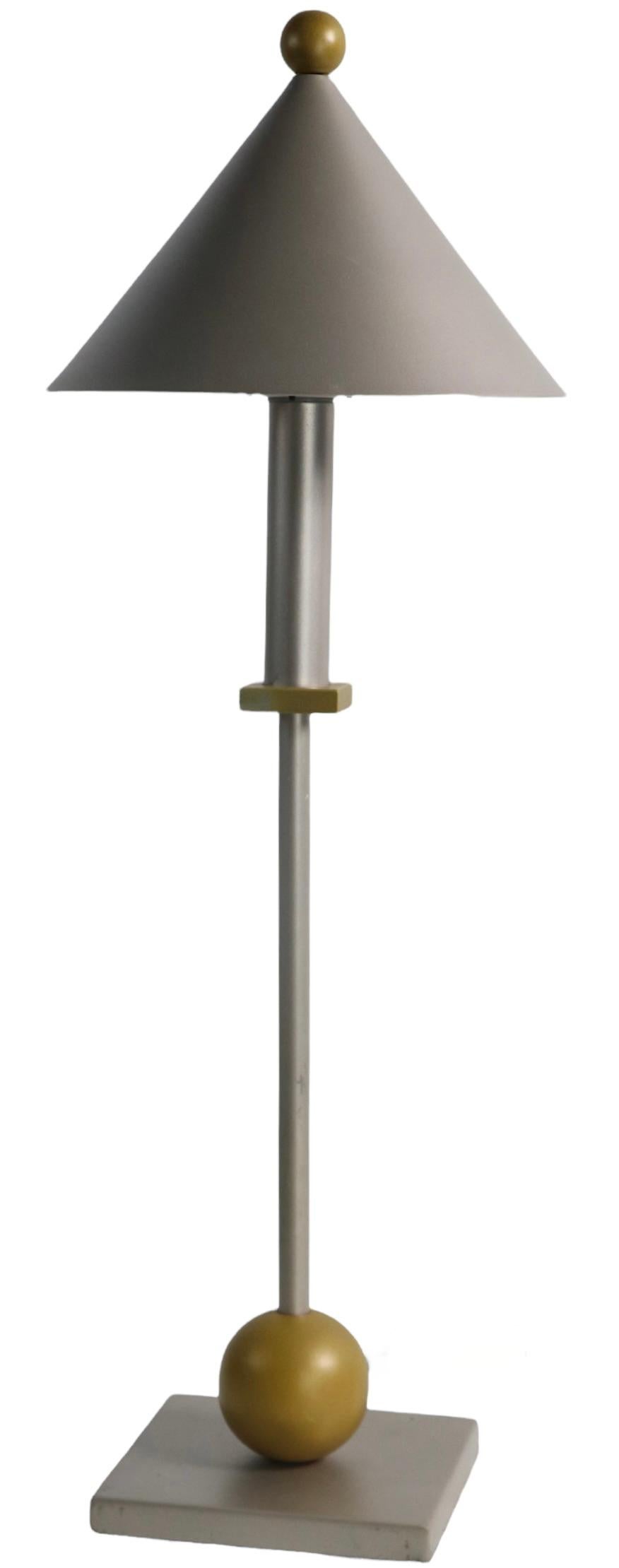 Post-Modern Post Modern Memphis Style Table Lamp by George Kovacs for Sonneman ca. 1990 For Sale