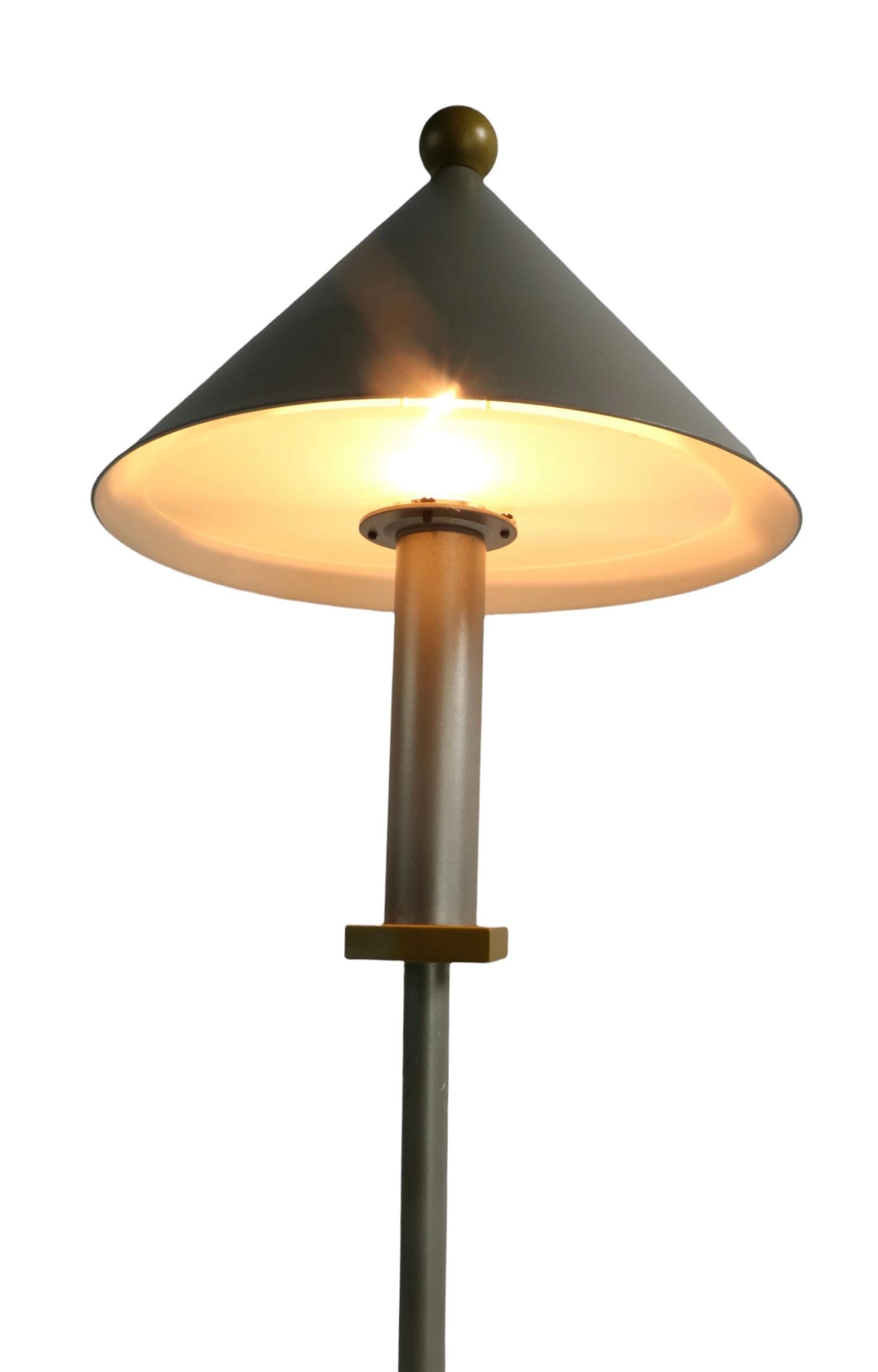 Postmoderne Tischlampe im Memphis-Stil von George Kovacs für Sonneman, ca. 1990 (Metall) im Angebot