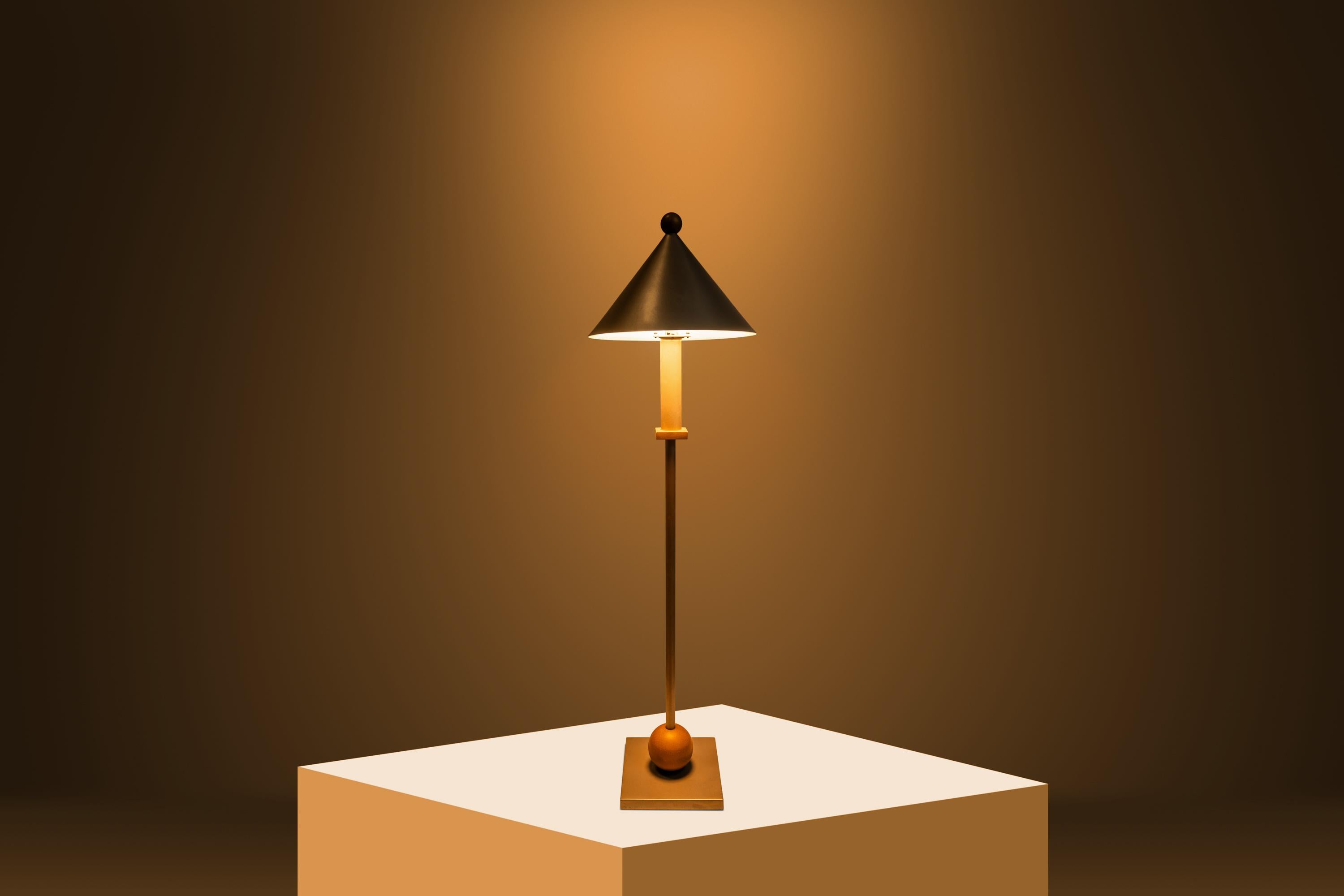 Mid-Century Modern Post Modern Memphis Style Table Lamp by George Kovacs for Sonneman, USA, c 1990s For Sale
