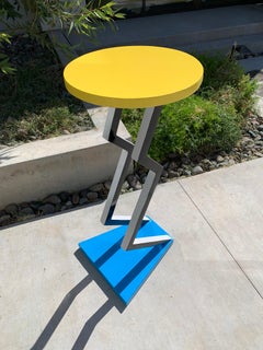 Postmodern Michele De Lucci Style Pedestal Table