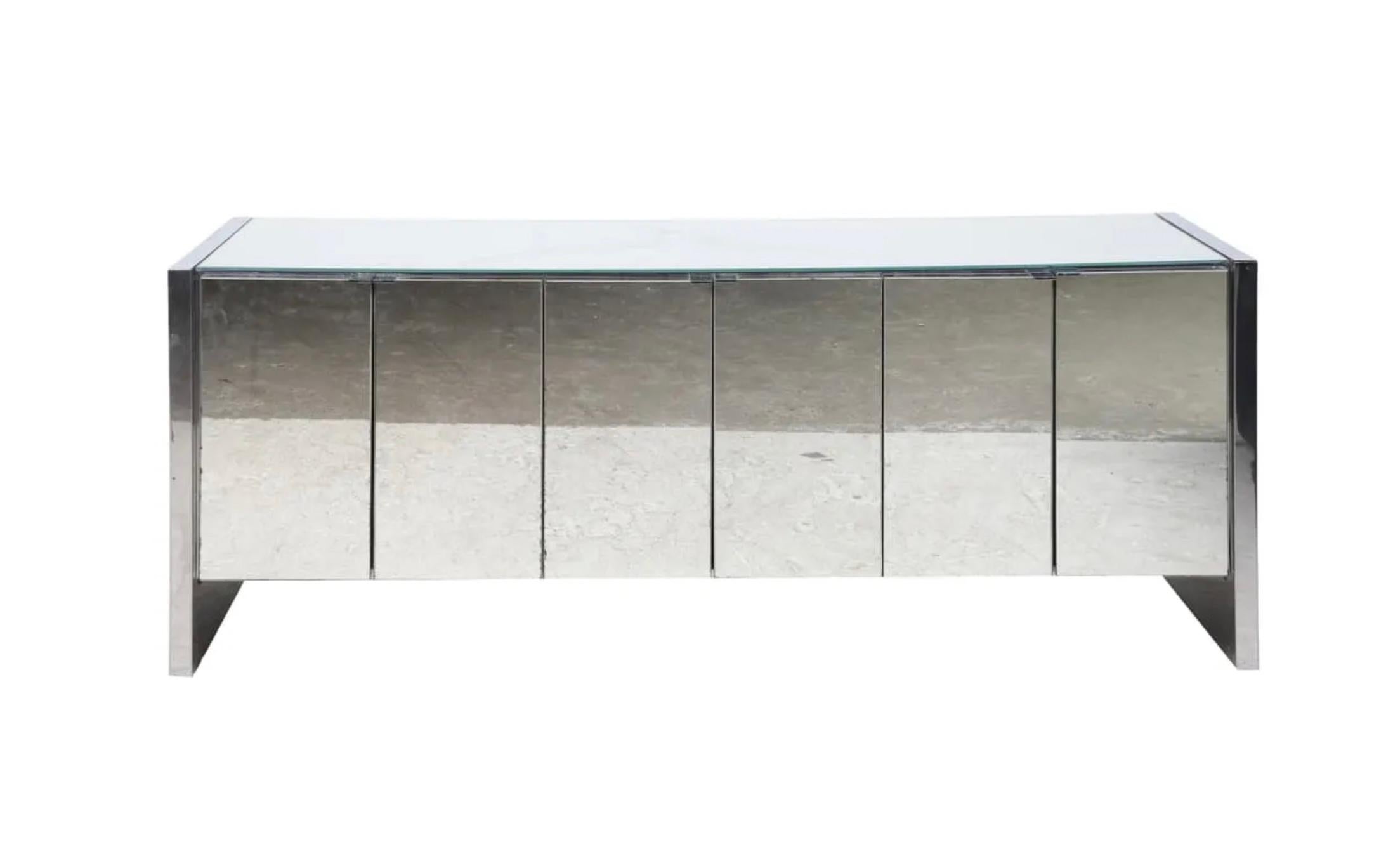 Ello store mirrored credenza