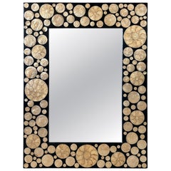 Post-Modern Mirror Inlaid With Capiz Shell