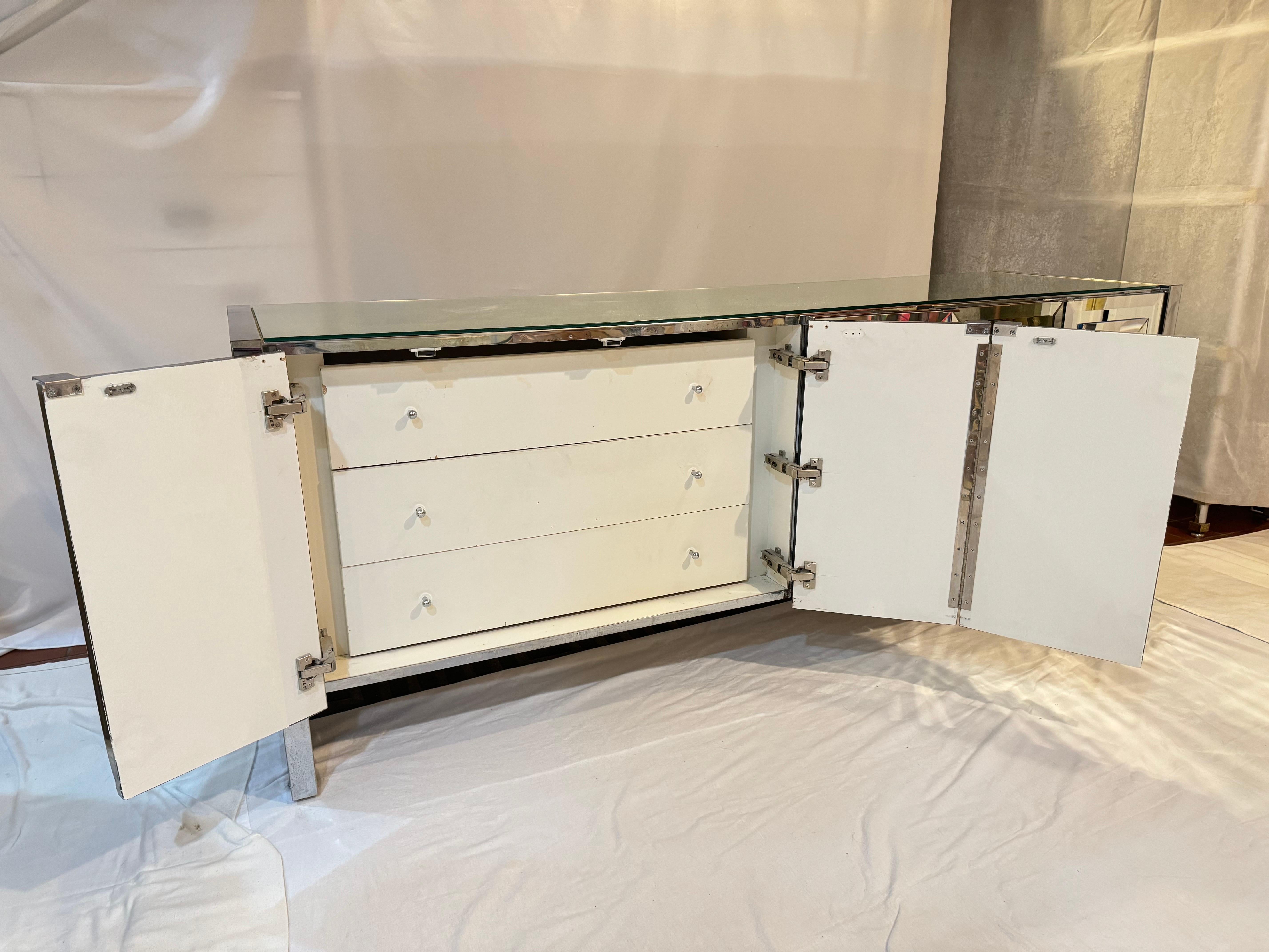 Post Modern Mirrored Credenza by Ello 5