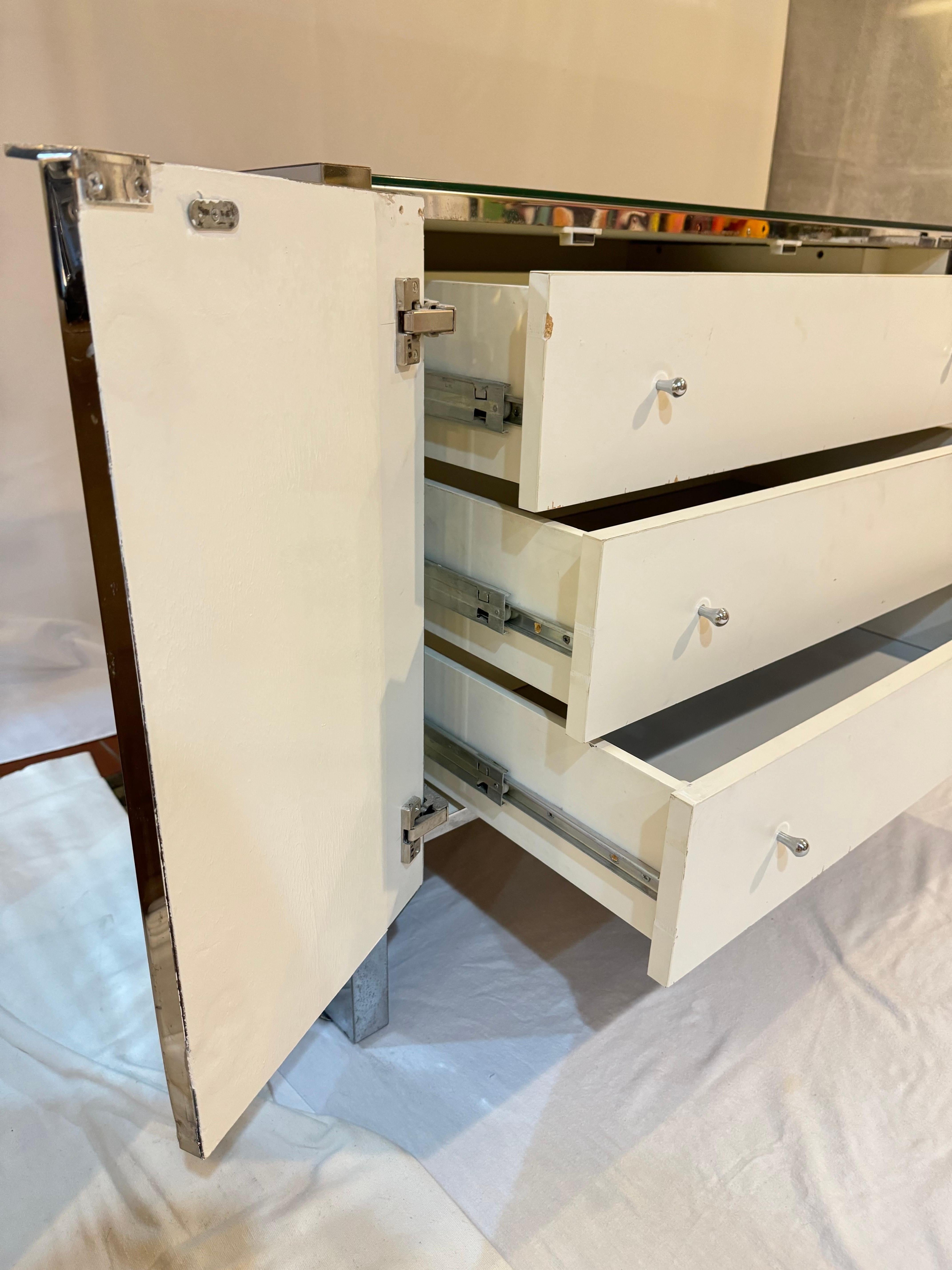 Post Modern Mirrored Credenza by Ello 6