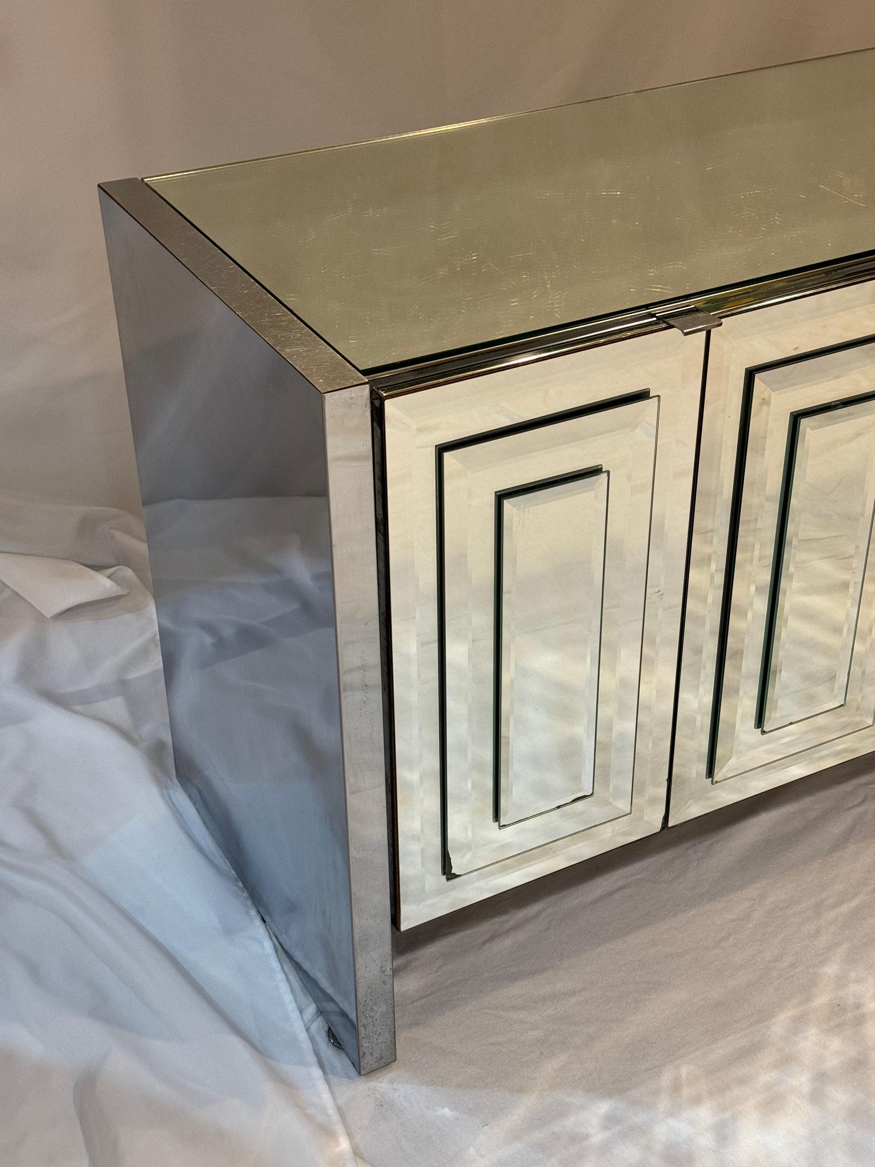 mirrored credenza clearance
