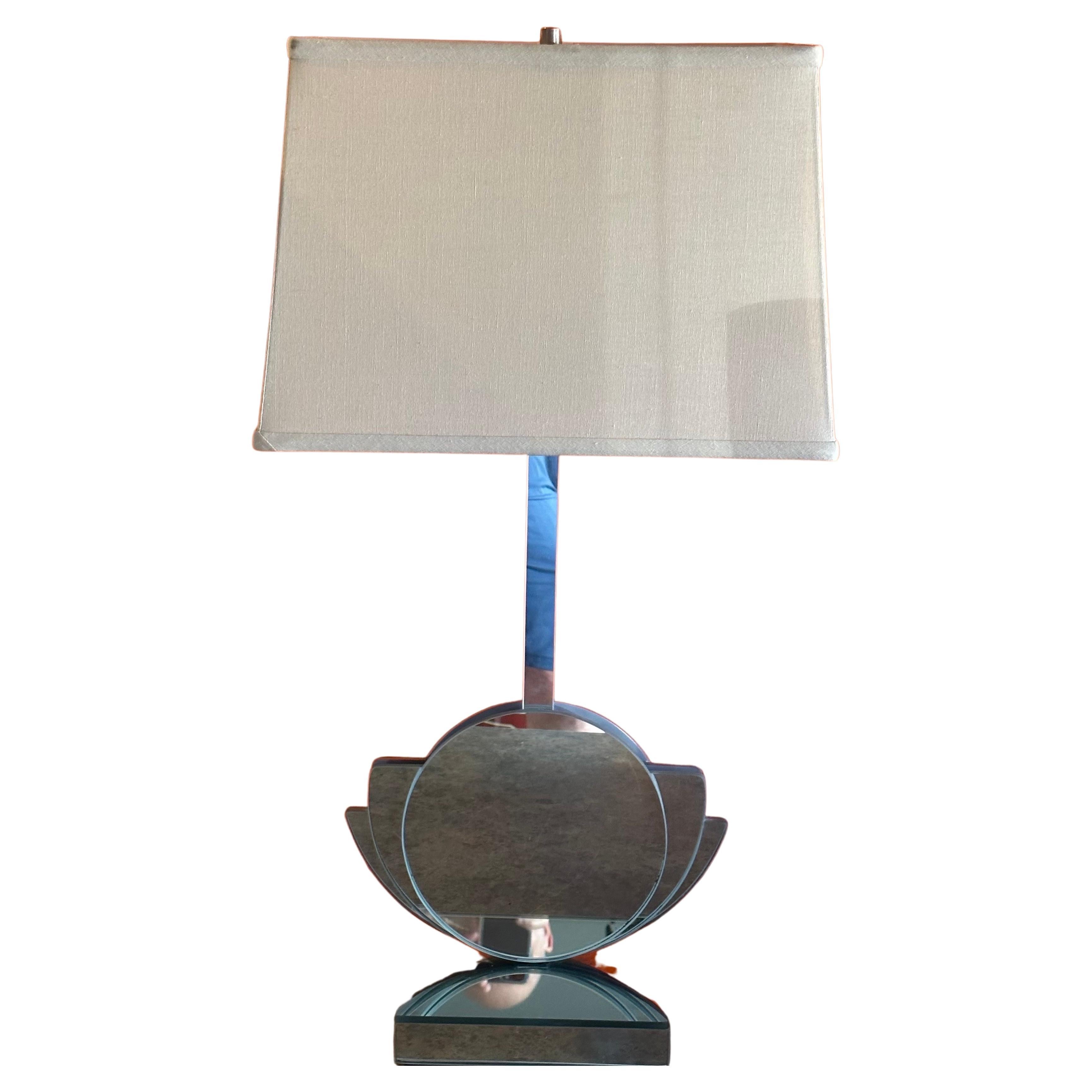 Post-Modern Mirrored Table Lamp  For Sale 8