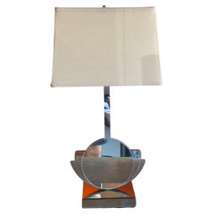 Post-Modern Mirrored Table Lamp