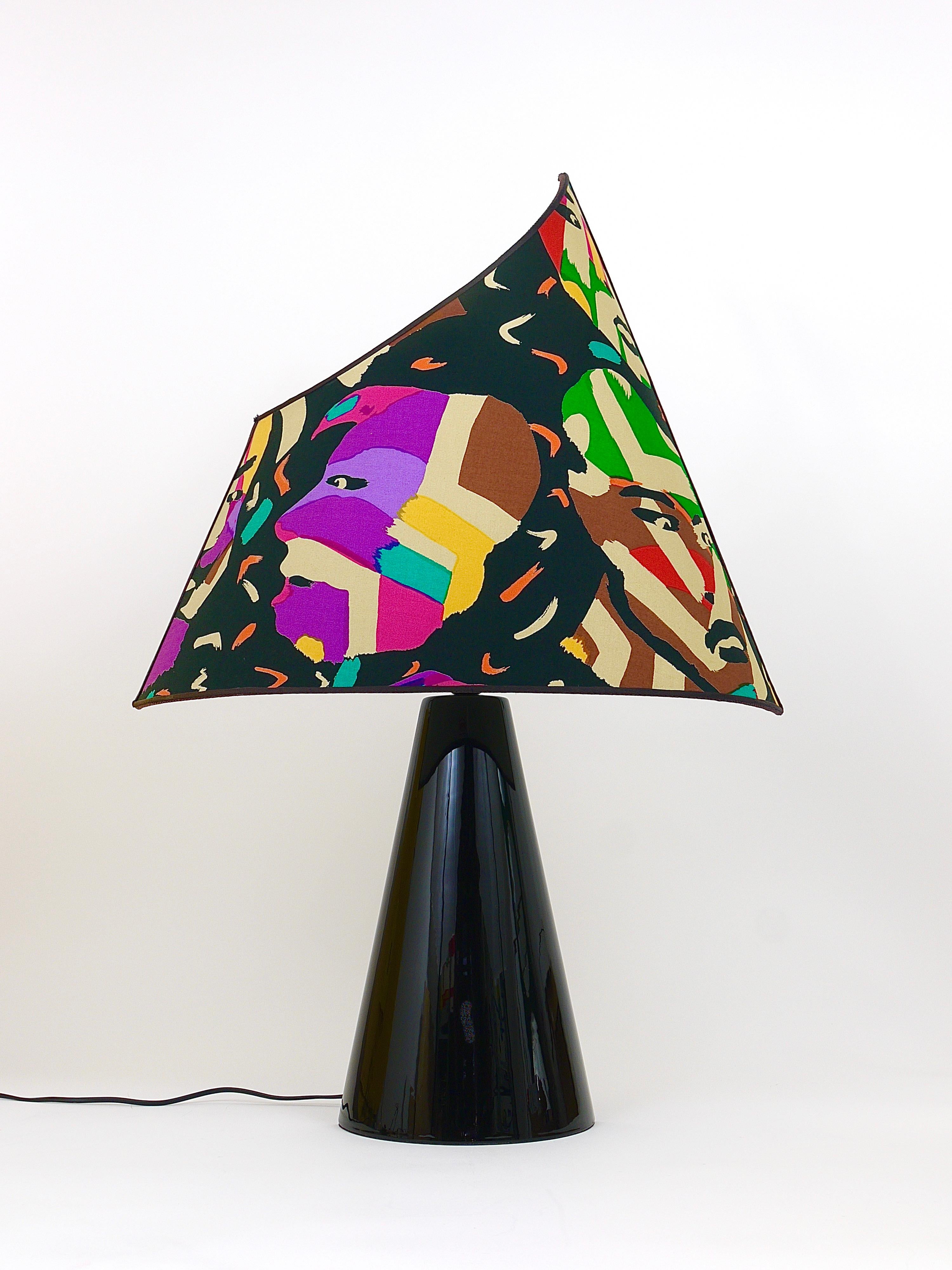 Post-Modern Missoni Table Lamp by Massimo Valloto, Italy, 1980s For Sale 4