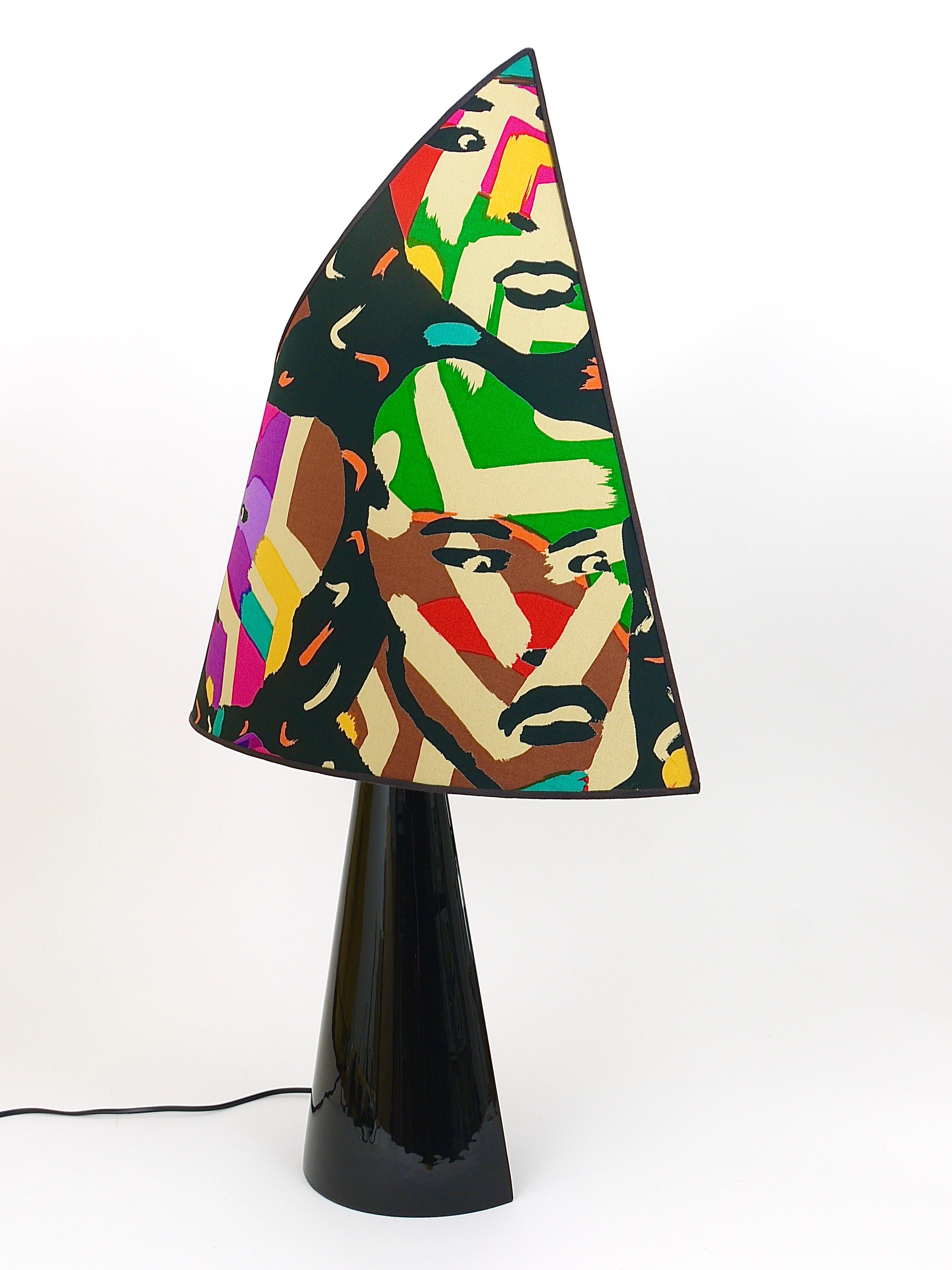 Post-Modern Missoni Table Lamp by Massimo Valloto, Italy, 1980s For Sale 5