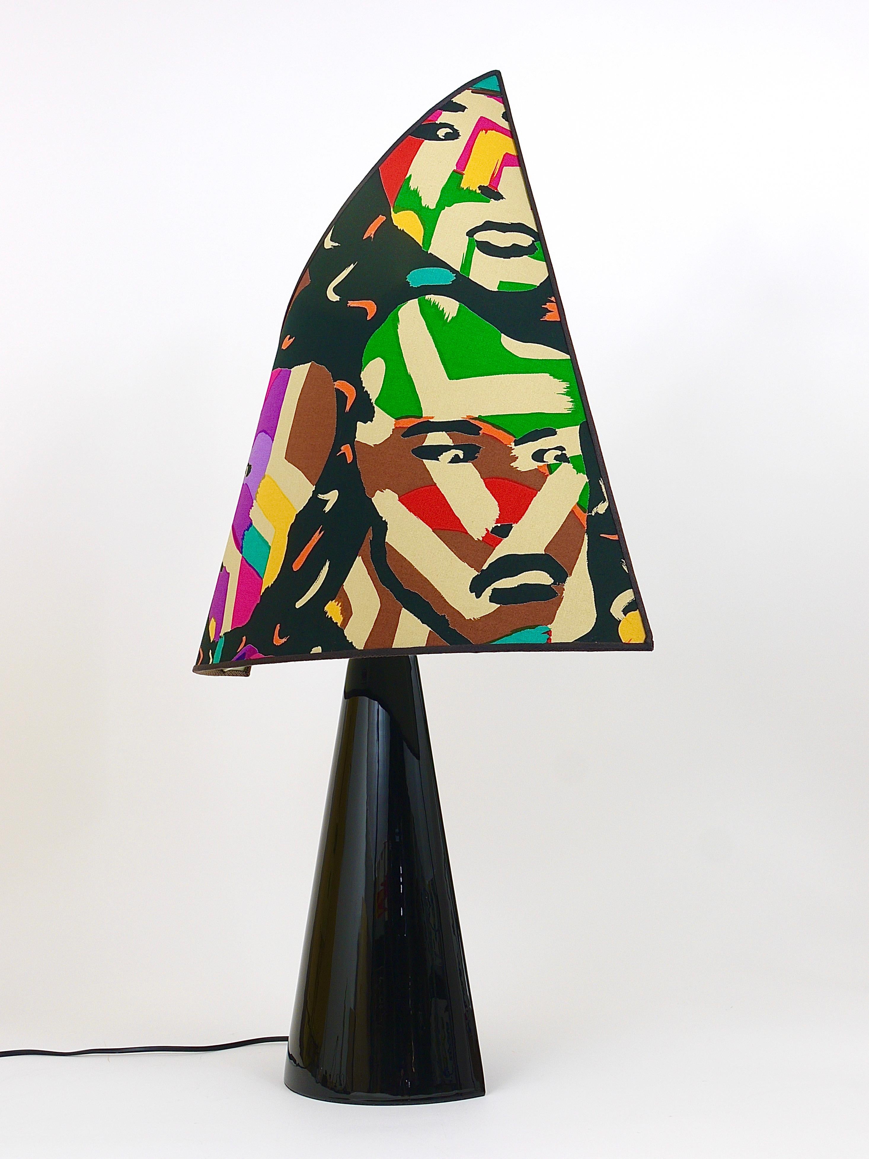 Post-Modern Missoni Table Lamp by Massimo Valloto, Italy, 1980s For Sale 7