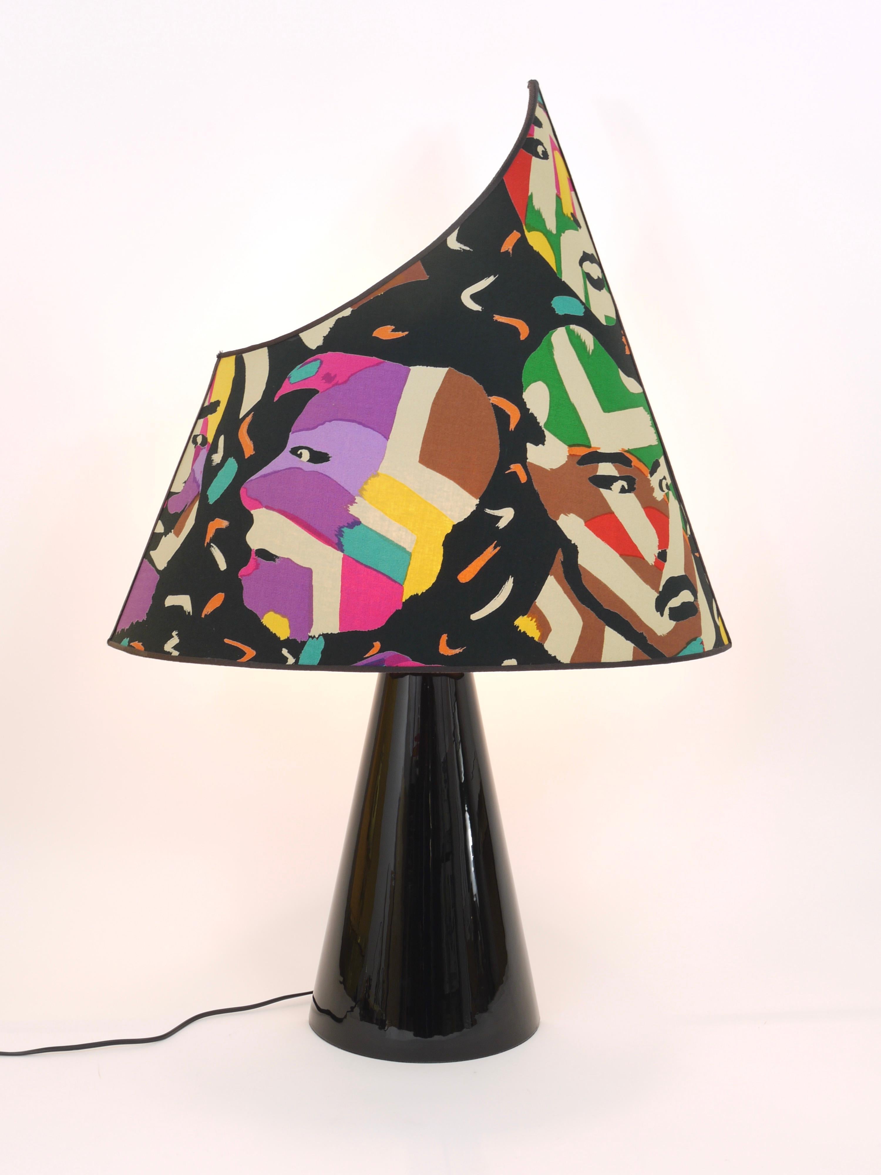 Postmoderne Missoni-Tischlampe von Massimo Valloto, Italien, 1980er Jahre im Angebot 11