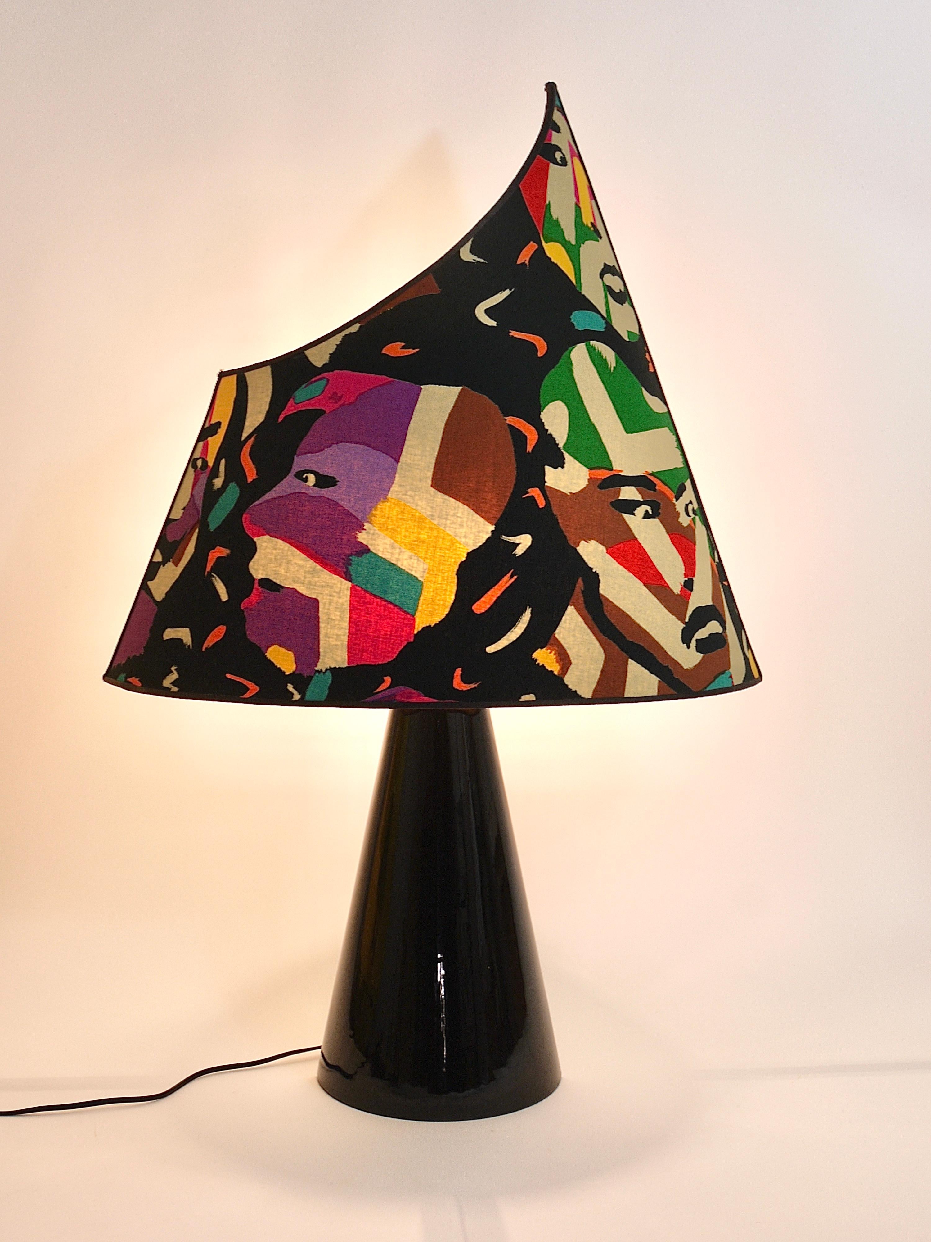 Post-Modern Missoni Table Lamp by Massimo Valloto, Italy, 1980s For Sale 11