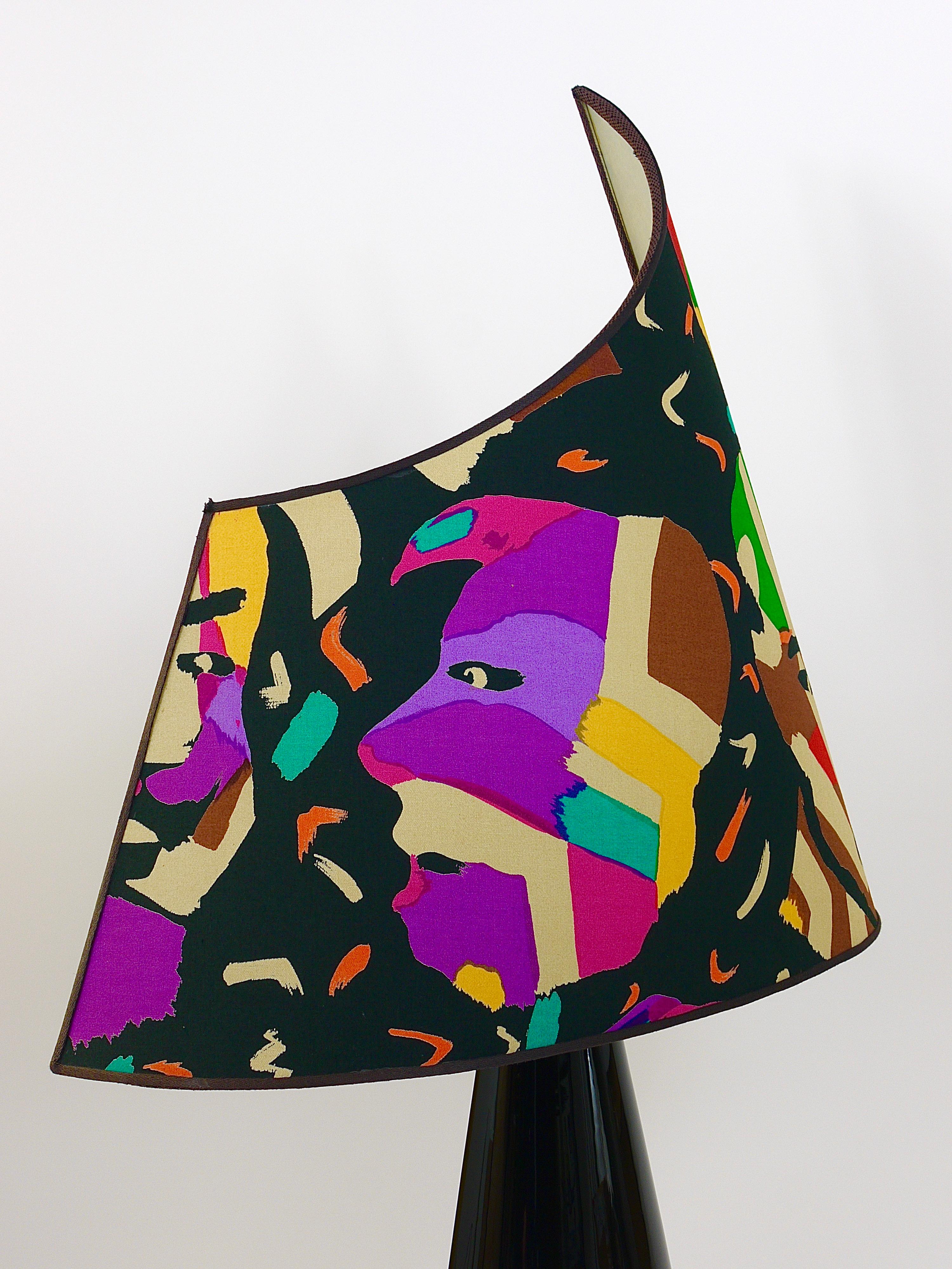 Post-Modern Missoni Table Lamp by Massimo Valloto, Italy, 1980s In Good Condition For Sale In Vienna, AT