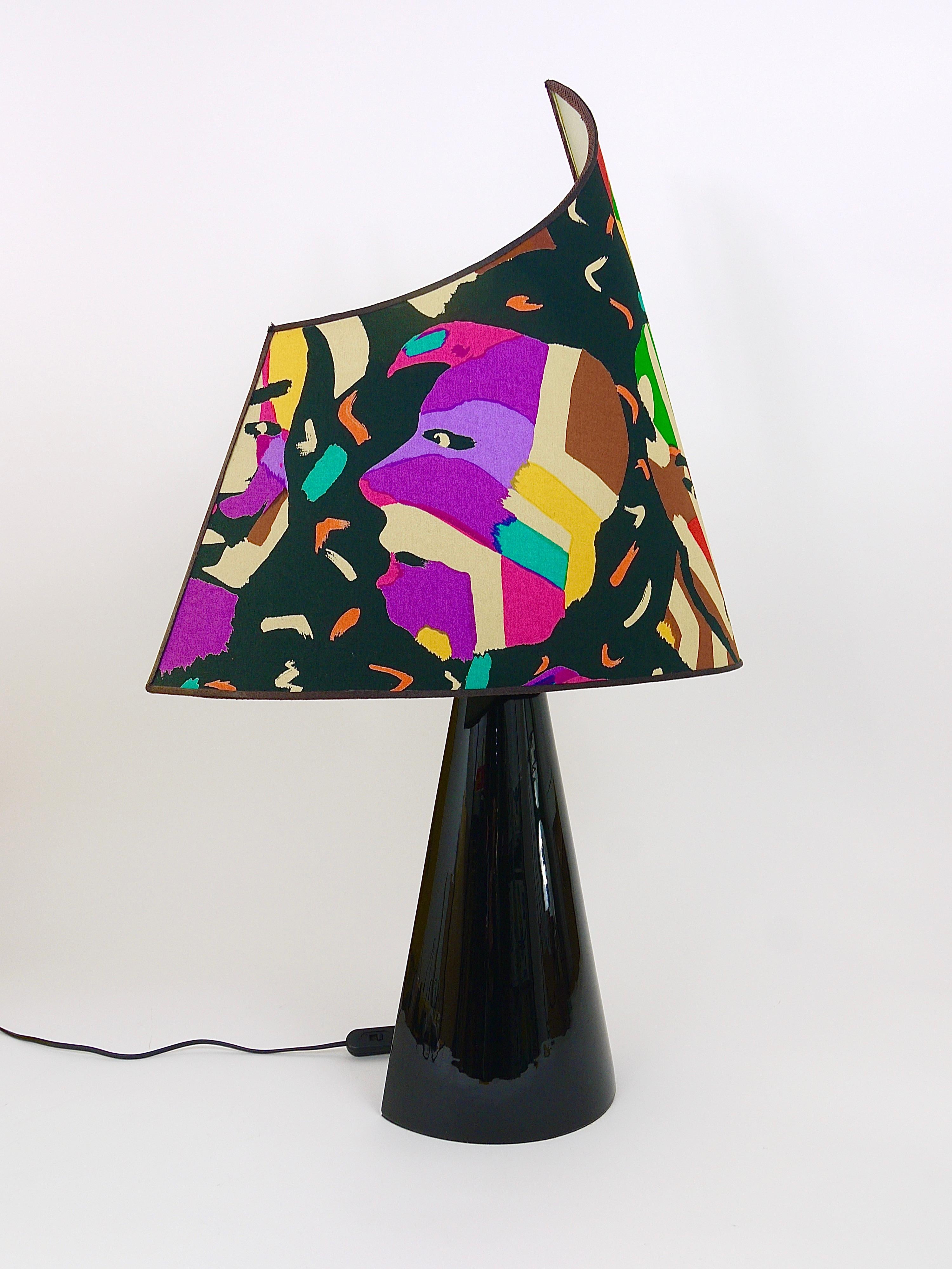 Post-Modern Missoni Table Lamp by Massimo Valloto, Italy, 1980s For Sale 1