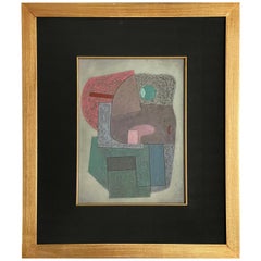 Vintage Post Modern Mixed Media Three Dimensional Abstract by Jose Luis Serrano