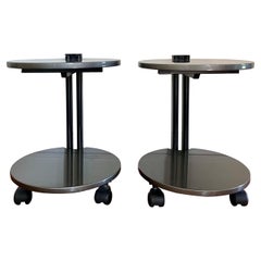 Vintage Post-Modern Mixed Media Two Tier Side Table