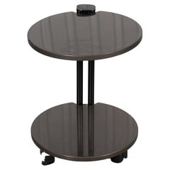 Retro Post-Modern Mixed Media Two Tier Side Table