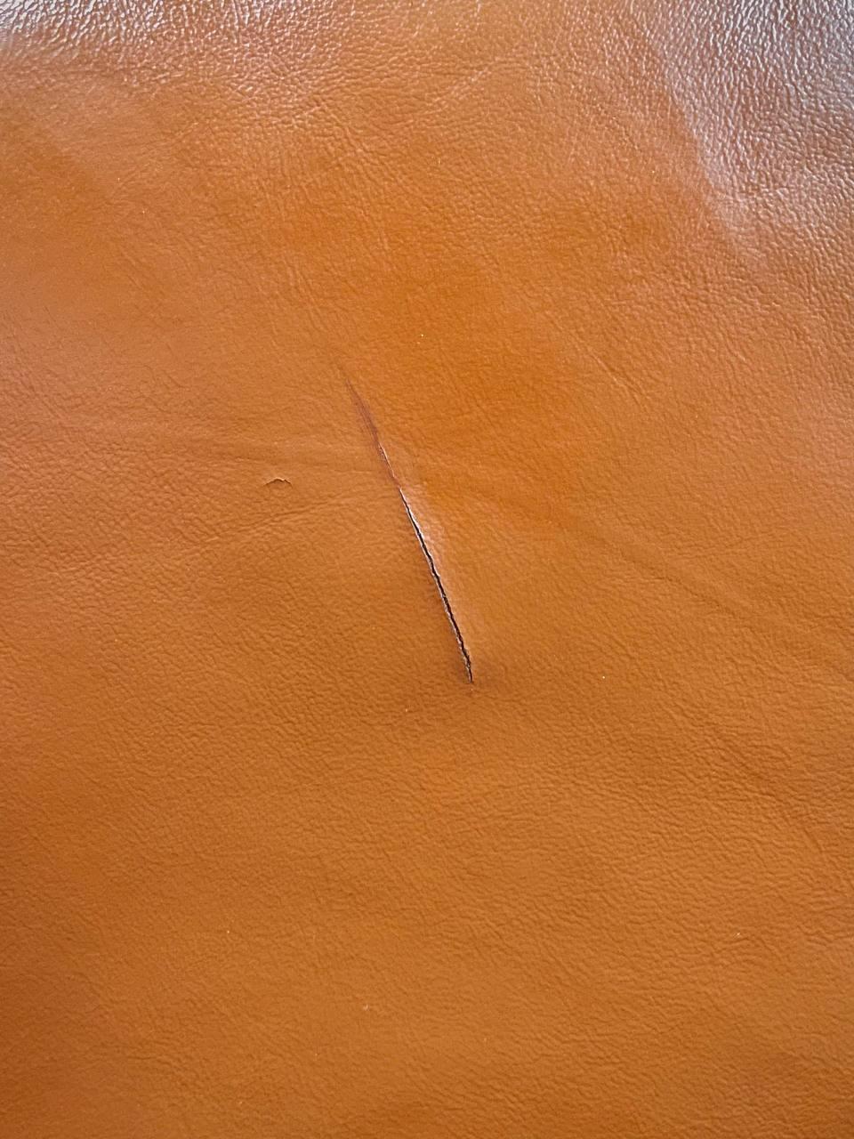 Post Modern Modular Caramel Leather Sofa For Sale 3