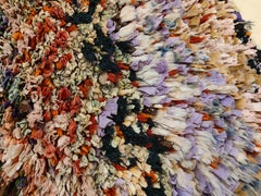 Post-Modern Moroccan Abstract Pointillist Boujad Berber Rug