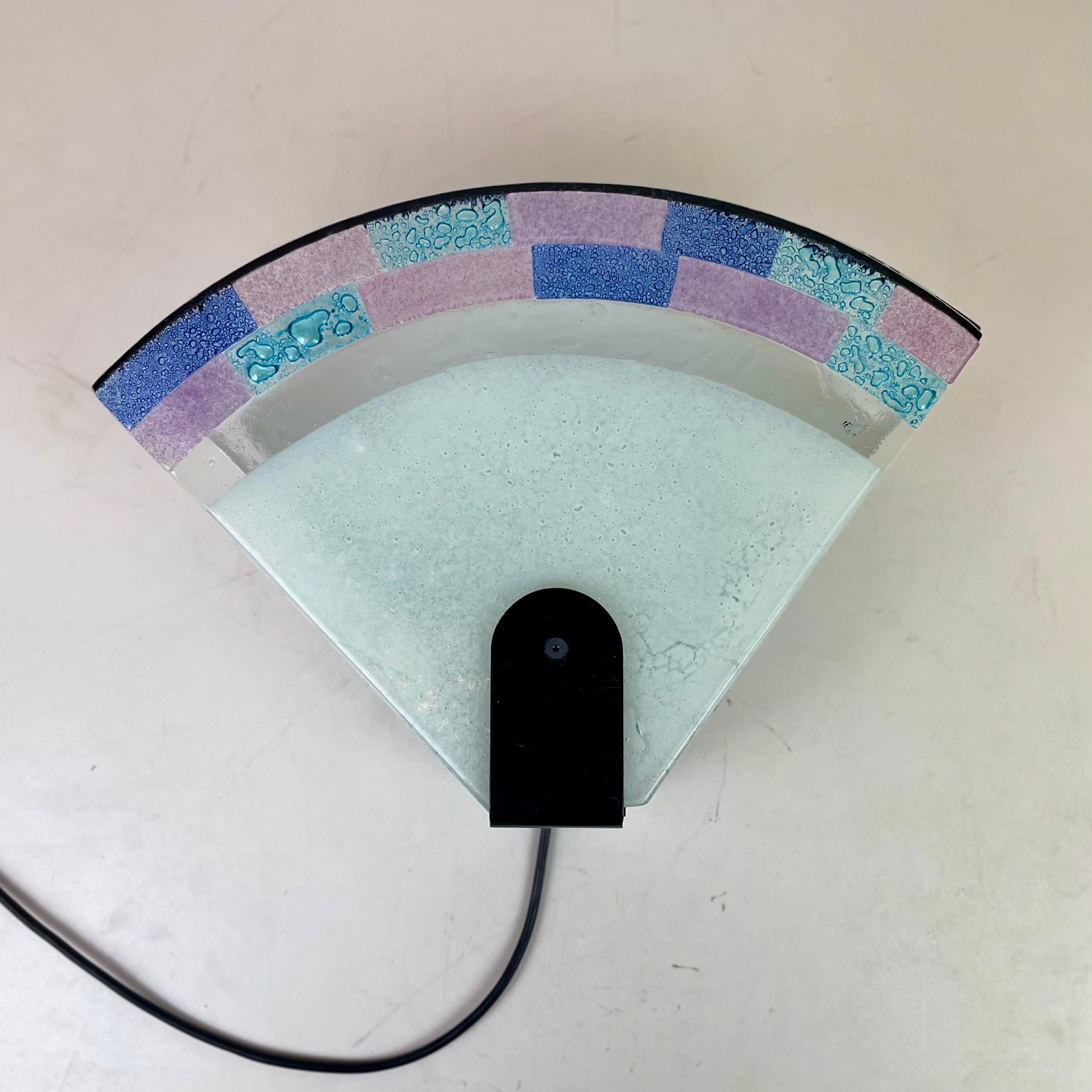 Aplique de pared de Murano postmoderno de Zonca, años 80 en Bueno estado para la venta en Brussel, BE