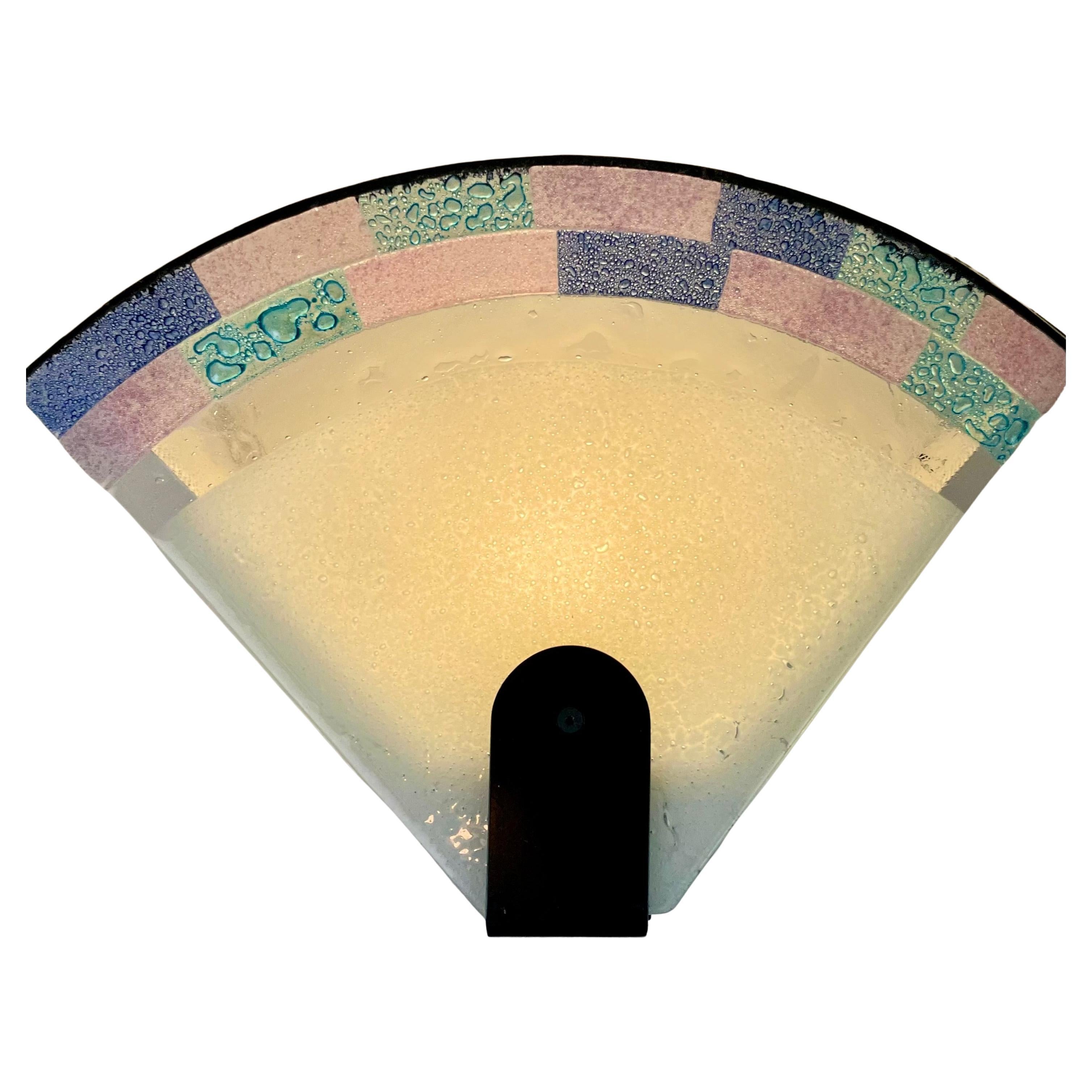 Aplique de pared de Murano postmoderno de Zonca, años 80 en venta