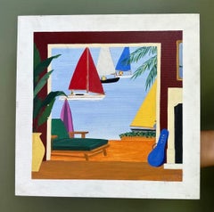 Bodegón náutico postmoderno Pintura original de Harold Shepard