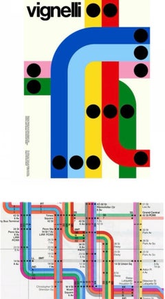 Post Modern NYC Vignelli Subway Pop Art Coat Rack Alan Wisniewski Umbra Italy
