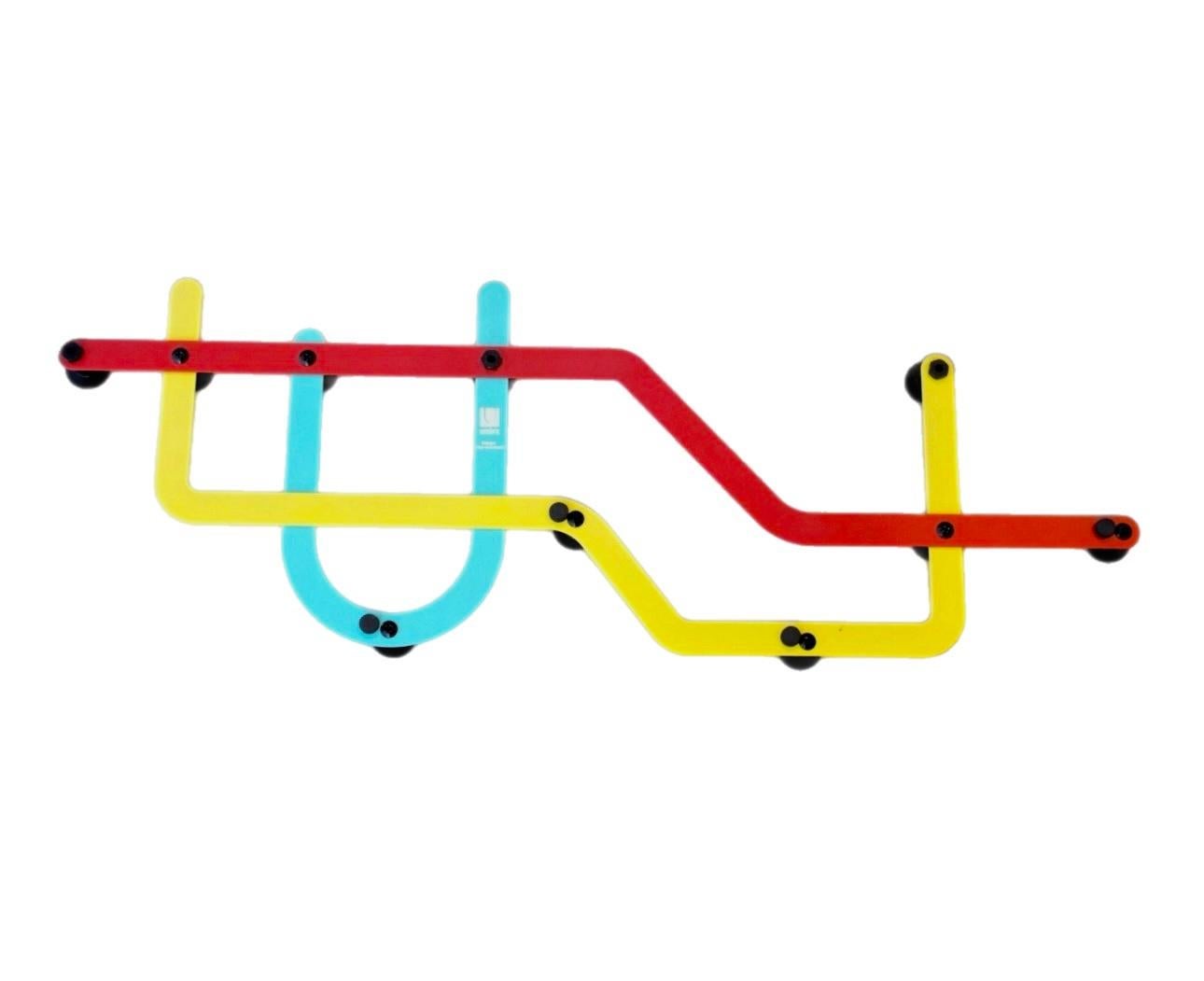 italien Porte-manteau Pop Art NYC Vignelli Subway Alan Wisniewski Umbra Italie en vente