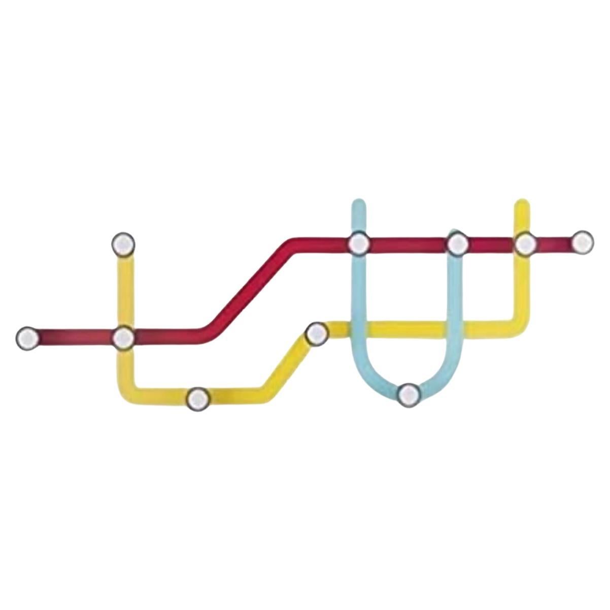 Porte-manteau Pop Art NYC Vignelli Subway Alan Wisniewski Umbra Italie en vente