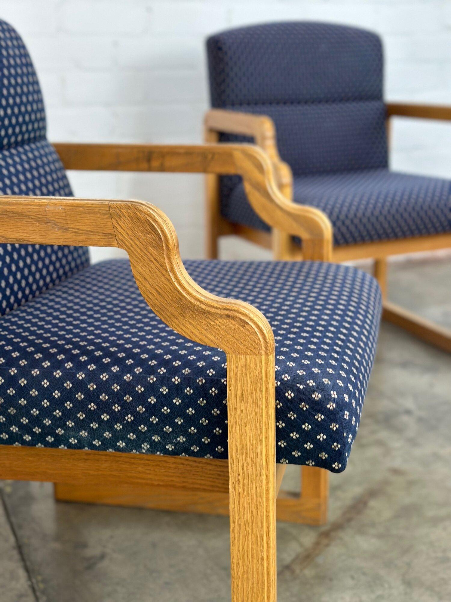 Post Modern Oak Side Chairs, Sold Separately In Good Condition In Los Angeles, CA