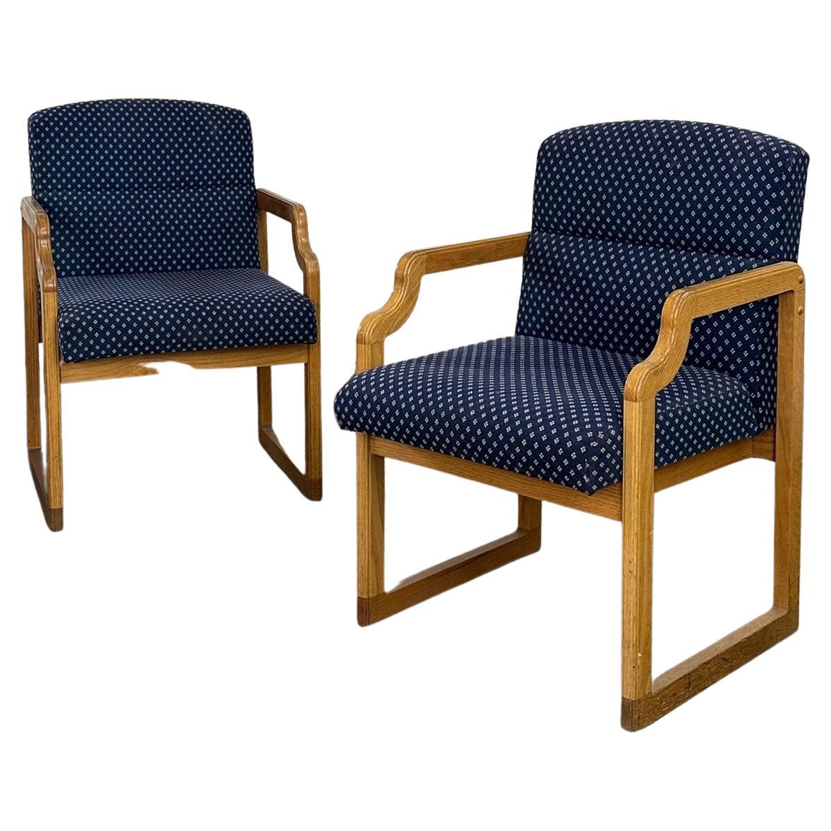 Post Modern Oak Side Chairs, Sold Separately