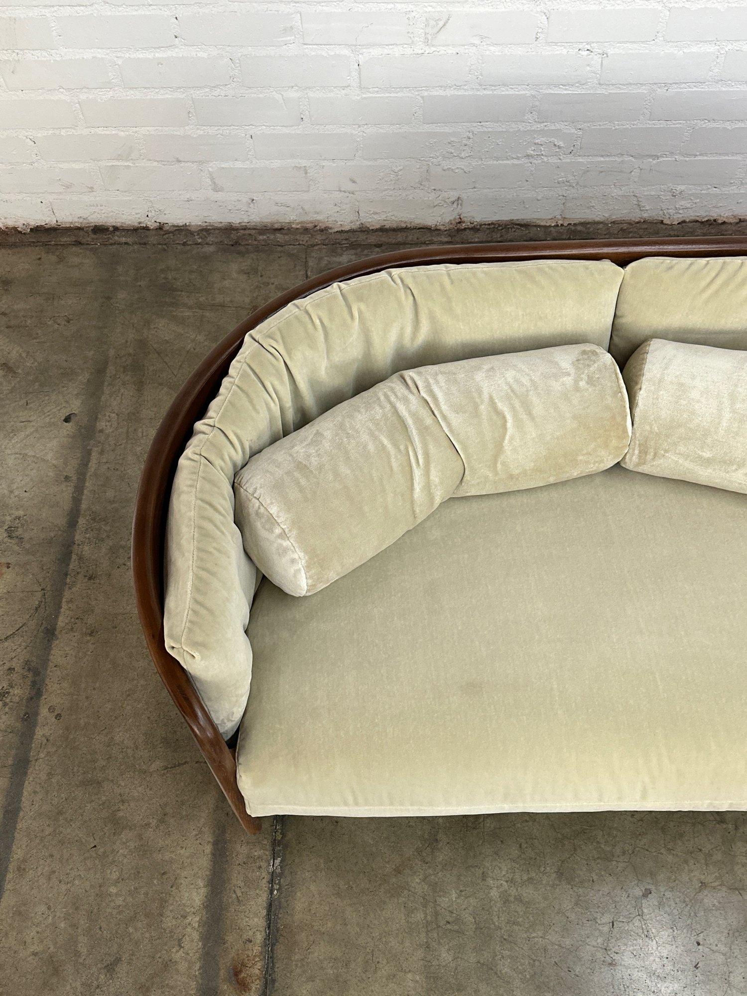 Post Modern Oak Sofa by Howard Furniture For Sale 4