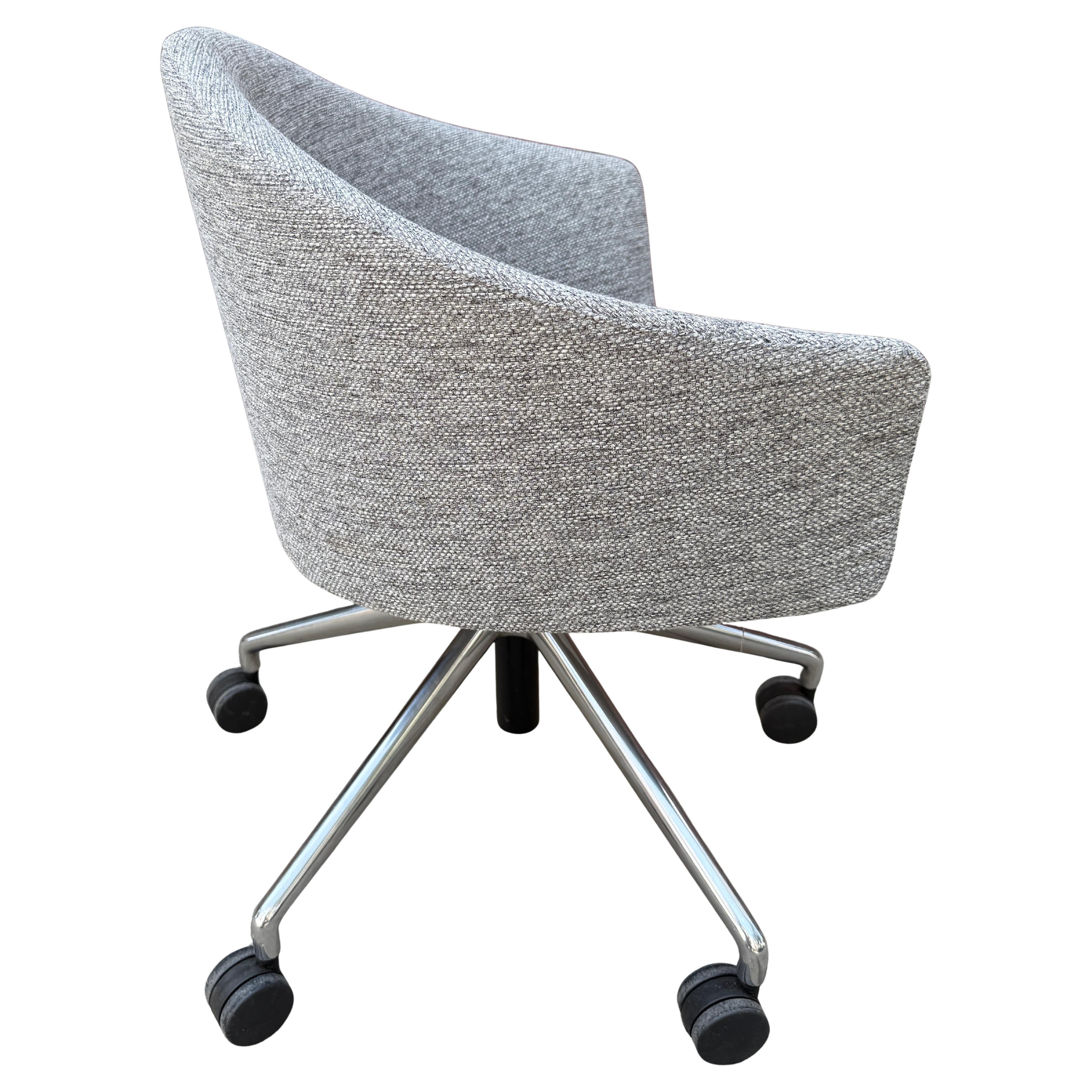 Contemporary Post Modern Office Chairs Gray Fabric up to 14 For Sale