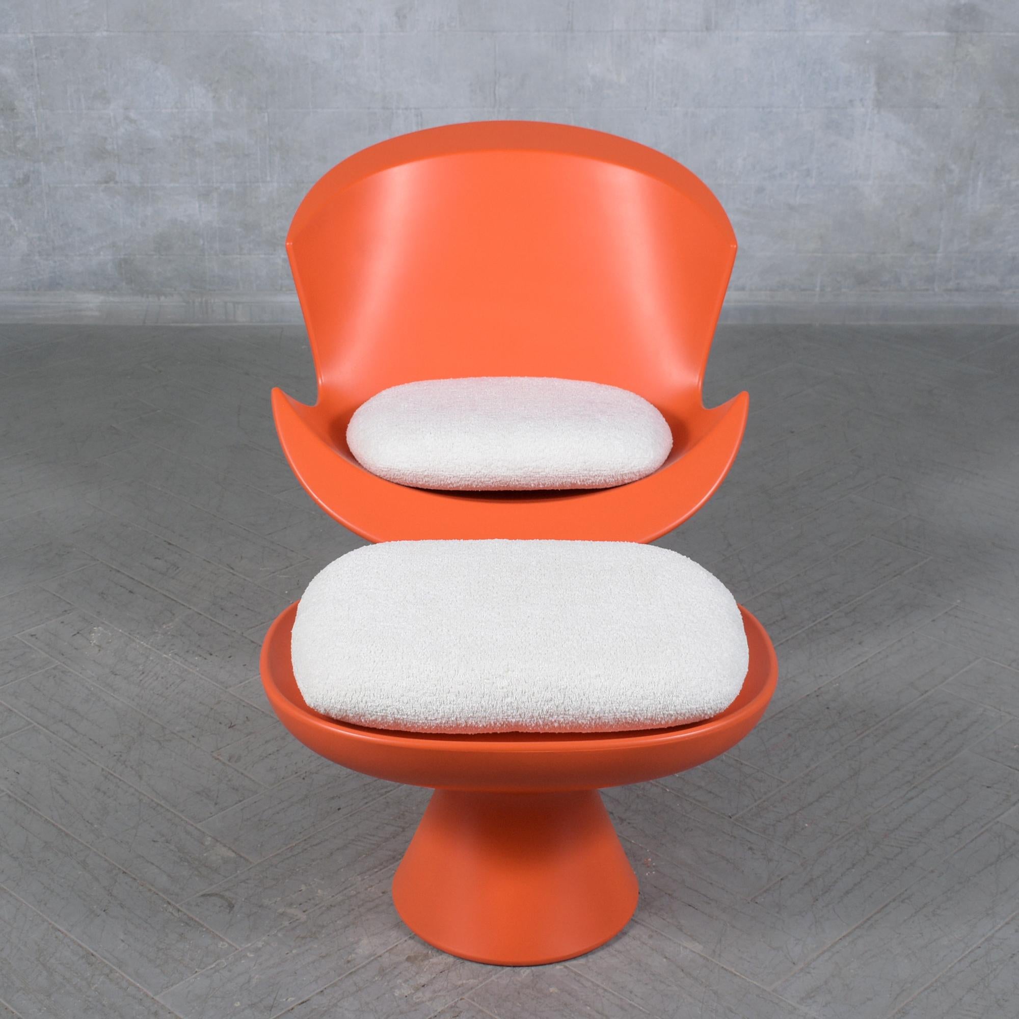 Dutch Karim Rashid Post-Modern Lounge Chair & Ottoman: Contemporary Elegance Redefined For Sale