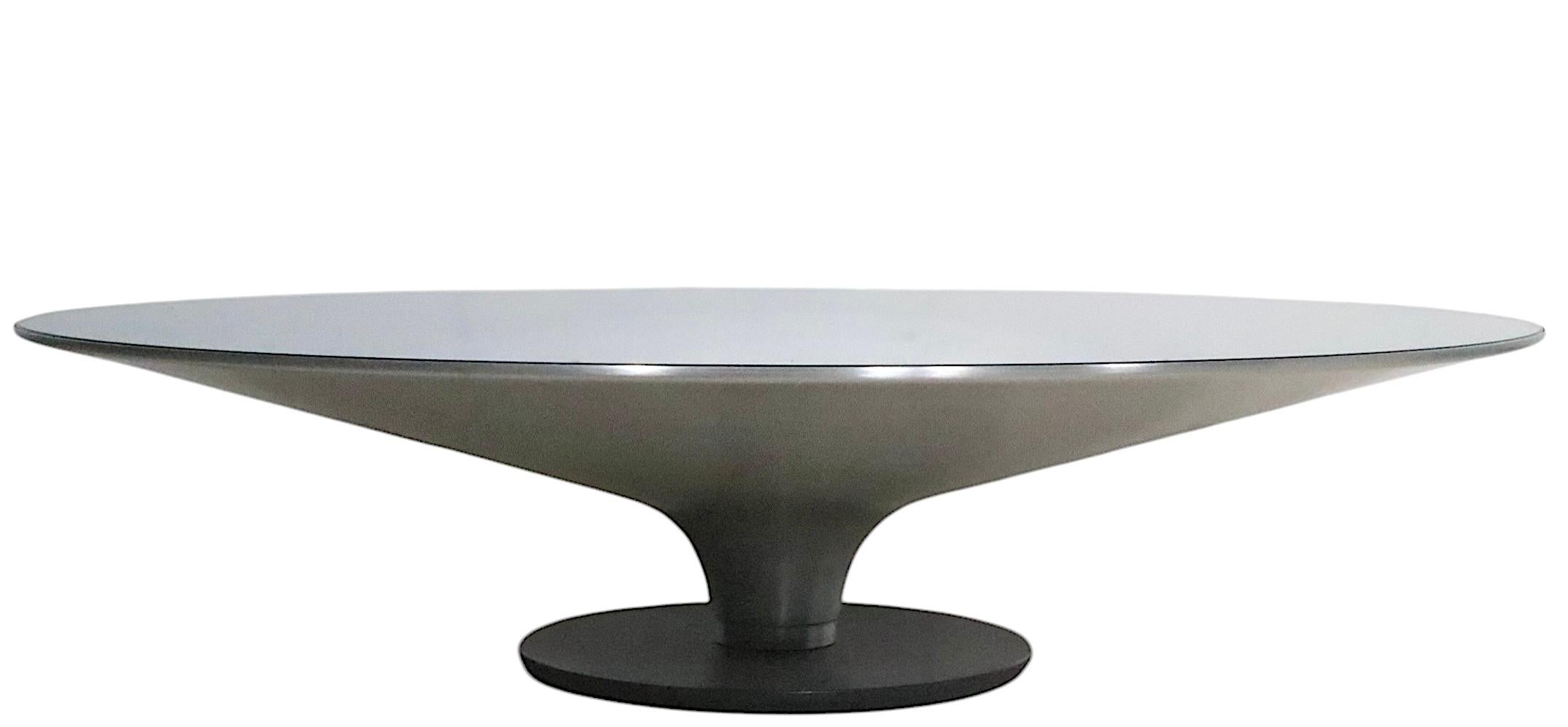 French Post Modern Ovni Up Coffee Table designed by Vincenzo Maiolino for Roche Bobois