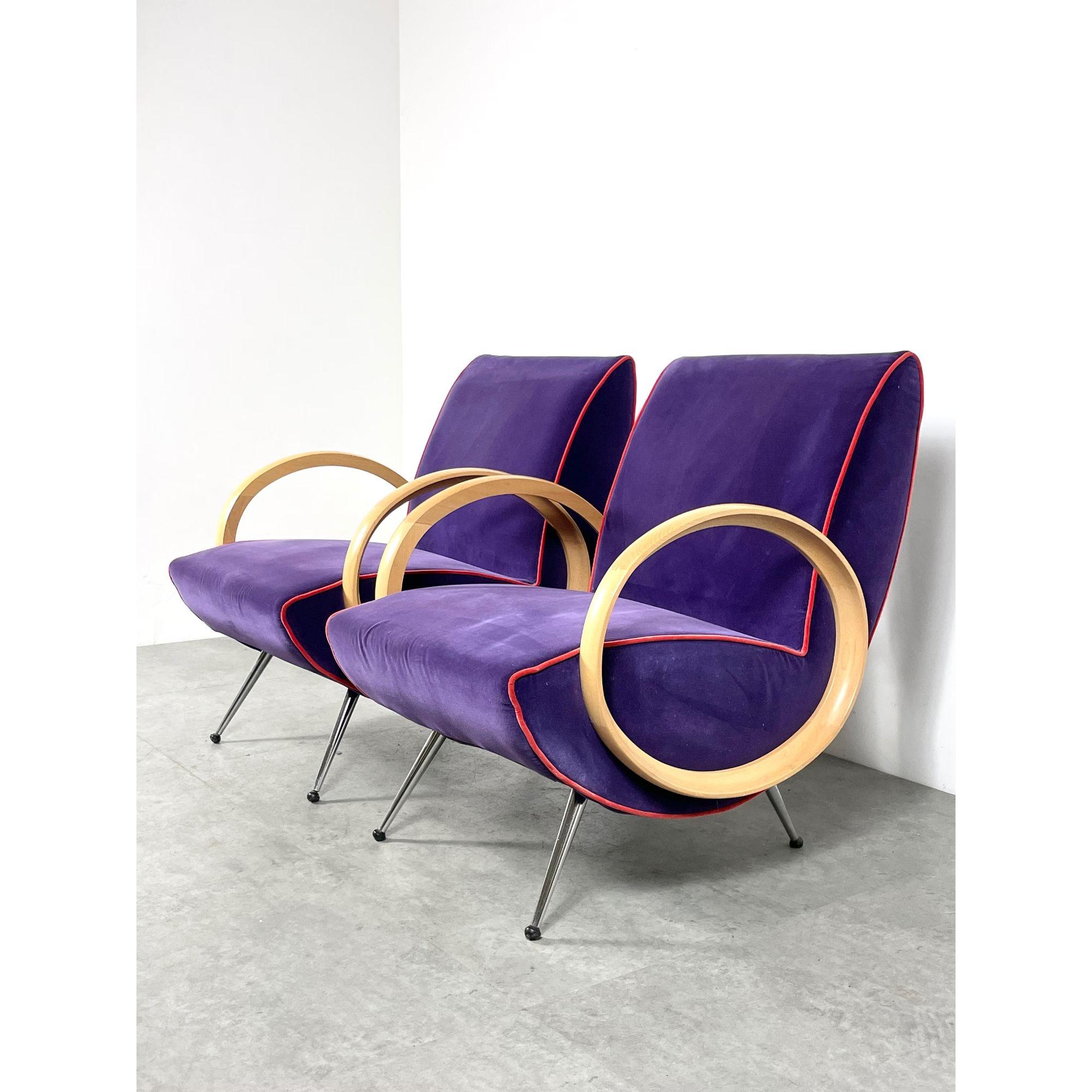 20ième siècle Paire de chaises longues The Moderns en Beeche circa 1990 en vente
