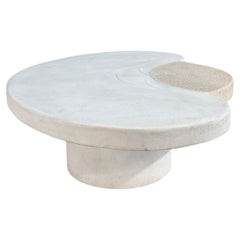 Vintage Post Modern Parra Plaster Molded Concrete Coffee Table, 1980