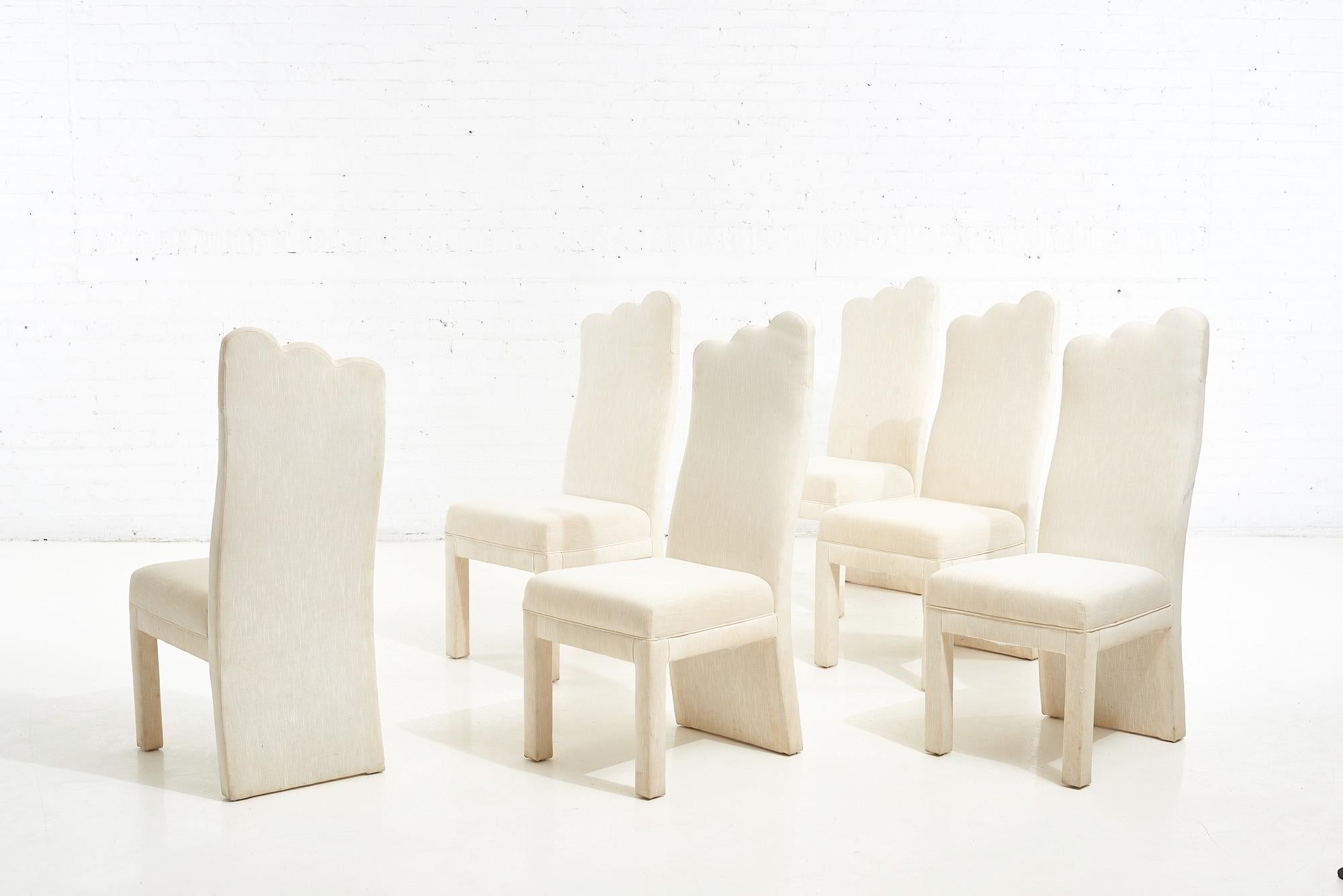 Late 20th Century Post Modern Parsons Dining Chairs, 1980