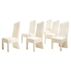 Post Modern Parsons Dining Chairs, 1980