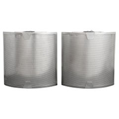 Post-Modern Perforated Aluminum Wall Sconces, 2